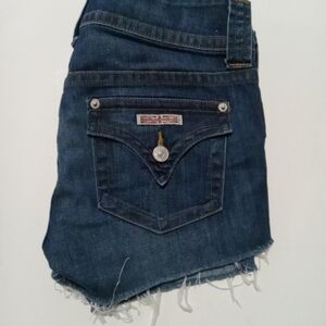 Hudson Women's Blue Denim Shorts Size 28